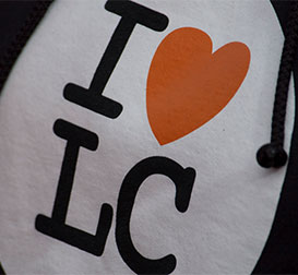 Photo of a I Love LC shirt. Link to Gifts from Retirement Plans.