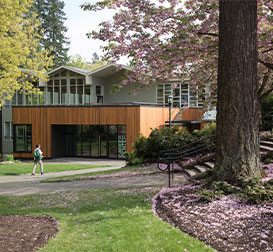Photo of a building on campus. Link to Gifts of Cash, Checks, and Credit Cards.