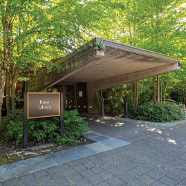 A photo of the Boley Library. Links to Anonymous Alum '69 story