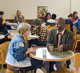 Photo of students talking. Link to Gifts by Will.